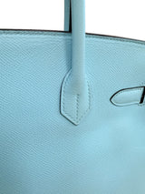 Hermès Birkin 30 Blue Atoll Epsom Leather With Palladium Hardware