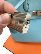Hermès Birkin 30 Blue Atoll Epsom Leather With Palladium Hardware