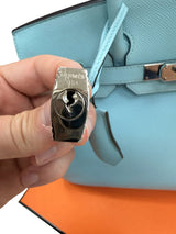 Hermès Birkin 30 Blue Atoll Epsom Leather With Palladium Hardware