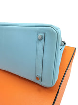 Hermès Birkin 30 Blue Atoll Epsom Leather With Palladium Hardware