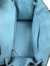 Hermès Birkin 30 Blue Atoll Epsom Leather With Palladium Hardware