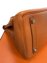 Hermès Birkin 30 Orange Togo Leather With Gold Hardware Handbag