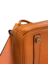 Hermès Birkin 30 Orange Togo Leather With Gold Hardware Handbag