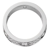 Cartier Love Ring Classic Model Paved With 6 Diamonds 18k White Gold