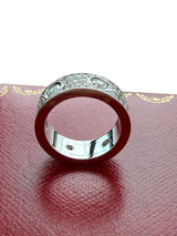 Cartier Love Ring Classic Model Paved With 6 Diamonds 18k White Gold