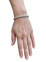 Platinum 9.00 CTW Natural Diamond Tennis Bracelet 38 Round Brilliant Diamonds