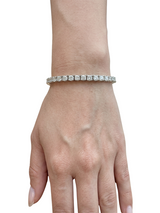 Platinum 9.00 CTW Natural Diamond Tennis Bracelet 38 Round Brilliant Diamonds