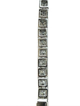 Platinum 9.00 CTW Natural Diamond Tennis Bracelet 38 Round Brilliant Diamonds