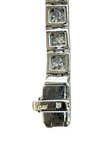 Platinum 9.00 CTW Natural Diamond Tennis Bracelet 38 Round Brilliant Diamonds