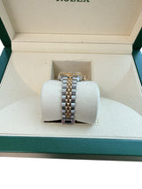 Rolex Lady-Datejust 26mm White Roman Diamond Dial Steel Yellow Gold Watch 69173