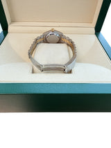 Rolex Lady-Datejust 26mm White Roman Diamond Dial Steel Yellow Gold Watch 69173