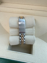 Rolex Lady-Datejust 26mm White Roman Diamond Dial Steel Yellow Gold Watch 69173