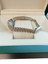 Rolex Lady-Datejust 26mm White Roman Diamond Dial Steel Yellow Gold Watch 69173