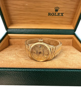 Rolex Lady-Datejust President 26mm Champagne Dial Yellow Gold Women's Watch 6917