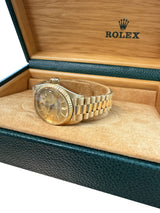 Rolex Lady-Datejust President 26mm Champagne Dial Yellow Gold Women's Watch 6917