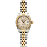 Rolex Lady-Datejust 26mm Two-Tone Silver Sunburst Dial Automatic Watch 69173