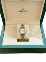 Rolex Lady-Datejust 26mm Two-Tone Silver Sunburst Dial Automatic Watch 69173