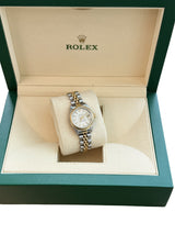 Rolex Lady-Datejust 26mm Two-Tone Silver Sunburst Dial Automatic Watch 69173