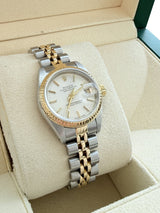 Rolex Lady-Datejust 26mm Two-Tone Silver Sunburst Dial Automatic Watch 69173