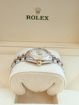 Rolex Lady-Datejust 26mm Two-Tone Silver Sunburst Dial Automatic Watch 69173