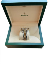Rolex Datejust Two-Tone Steel Yellow Gold Black Dial Jubilee Men's Watch 16233