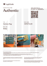 Hermes Birkin 25 Malachite Togo Leather Gold Hardware Handbag