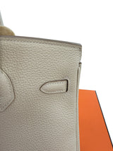 Hermès Birkin 25 Craie Togo Leather With Palladium Hardware Handbag