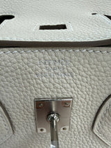 Hermès Birkin 25 Craie Togo Leather With Palladium Hardware Handbag