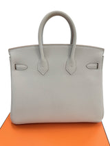 Hermes Birkin 25 Gris Perle Togo Leather With Gold Hardware B Stamp 2023 Handbag
