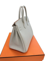 Hermes Birkin 25 Gris Perle Togo Leather With Gold Hardware B Stamp 2023 Handbag