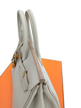 Hermes Birkin 25 Gris Perle Togo Leather With Gold Hardware B Stamp 2023 Handbag