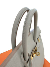 Hermes Birkin 25 Gris Perle Togo Leather With Gold Hardware B Stamp 2023 Handbag