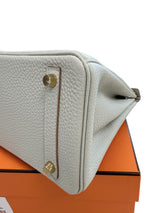 Hermes Birkin 25 Gris Perle Togo Leather With Gold Hardware B Stamp 2023 Handbag