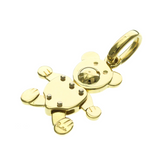 Pomellato Orsetto 18K Yellow Gold Fashion Charm Top Big Pendant Necklace 7.3G