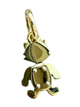 Pomellato 18K Yellow Gold Animal Cat Charm Fashion Pendant 2.4G Made in Italy