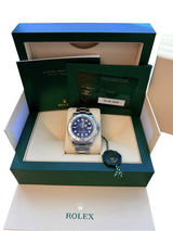 Rolex Yacht-Master 40mm Steel Platinum Blue Dial Oyster Bracelet Watch 126622