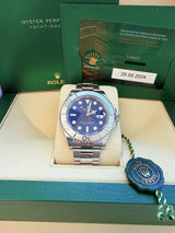 Rolex Yacht-Master 40mm Steel Platinum Blue Dial Oyster Bracelet Watch 126622