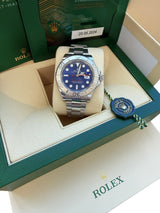 Rolex Yacht-Master 40mm Steel Platinum Blue Dial Oyster Bracelet Watch 126622