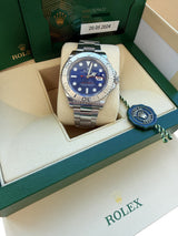 Rolex Yacht-Master 40mm Steel Platinum Blue Dial Oyster Bracelet Watch 126622