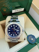 Rolex Yacht-Master 40mm Steel Platinum Blue Dial Oyster Bracelet Watch 126622
