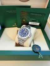 Rolex Yacht-Master 40mm Steel Platinum Blue Dial Oyster Bracelet Watch 126622