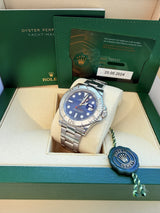 Rolex Yacht-Master 40mm Steel Platinum Blue Dial Oyster Bracelet Watch 126622