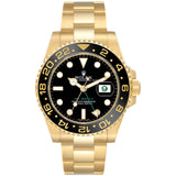 Rolex GMT-Master II 40mm Yellow Gold Black Dial Automatic Men's Watch 116718LN