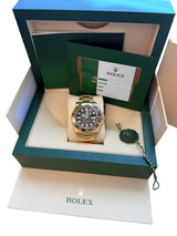 Rolex GMT-Master II 40mm Yellow Gold Black Dial Automatic Men's Watch 116718LN