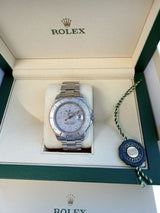 Rolex Yacht-Master 40mm Steel Platinum Dial Bezel Oyster Men's Watch 16622