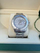 Rolex Yacht-Master 40mm Steel Platinum Dial Bezel Oyster Men's Watch 16622