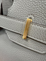 Hermès Birkin 30 Gris Meyer Togo Leather With Gold Hardware Handbag