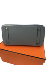 Hermès Birkin 30 Gris Meyer Togo Leather With Gold Hardware Handbag