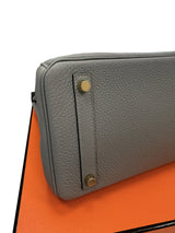 Hermès Birkin 30 Gris Meyer Togo Leather With Gold Hardware Handbag