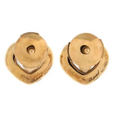 Chopard Happy Diamonds Heart Earrings with Floating Diamond 18K Yellow Gold